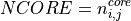 NCORE = n_{i,j}^{core}