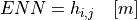 ENN = h_{i,j} \quad [m]